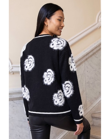 Roman Fluffy Floral Jumper