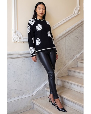 Roman Fluffy Floral Jumper