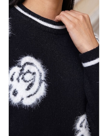Roman Fluffy Floral Jumper