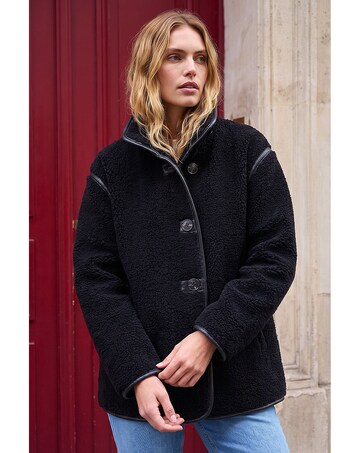 Roman Borg Contrast Pipe Coat