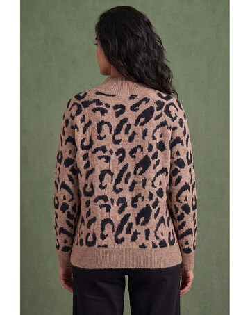 Roman Leopard Jacquard Knit Jumper