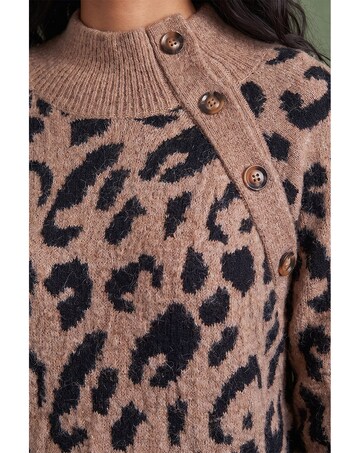 Roman Leopard Jacquard Knit Jumper