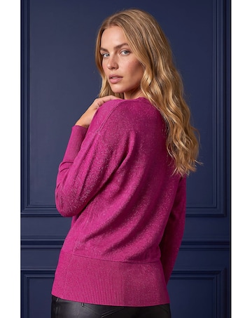 Roman Sequin Floral Knit Jumper