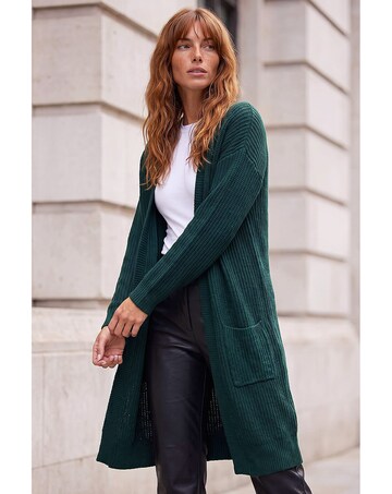 Roman Long Line Cardigan
