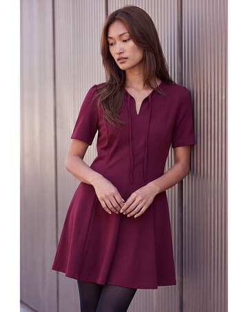 Roman Bow Detail Short Dress