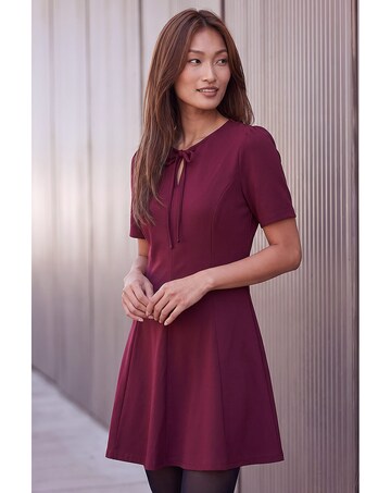 Roman Bow Detail Short Dress