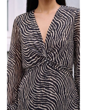 Roman Animal Twist Front Dress