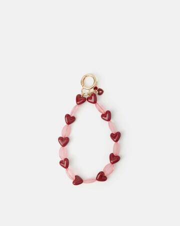 Accessorize Heart Bead Wrist Phone Strap