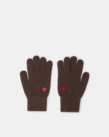 Accessorize Heart Touchscreen Gloves