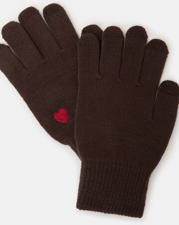 Accessorize Heart Touchscreen Gloves
