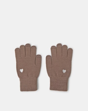 Accessorize Heart Touchscreen Gloves