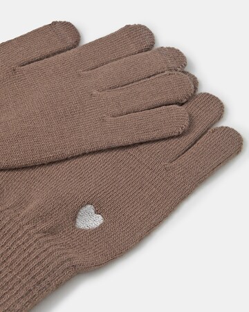 Accessorize Heart Touchscreen Gloves