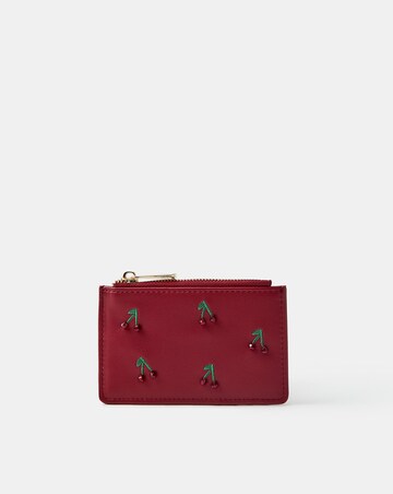 Accessorize Beaded Cherry Card Holder