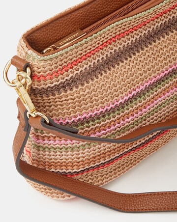 Accessorize Woven Raffia Crossbody Bag