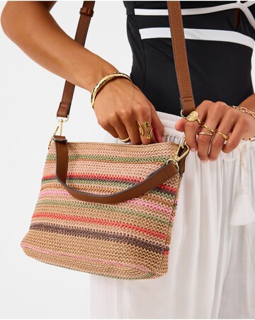 Accessorize Woven Raffia Crossbody Bag