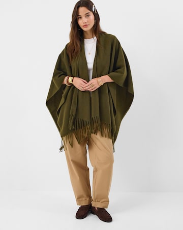 Accessorize Fringe Knit Poncho