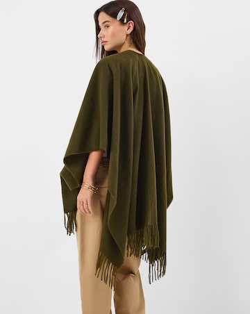 Accessorize Fringe Knit Poncho