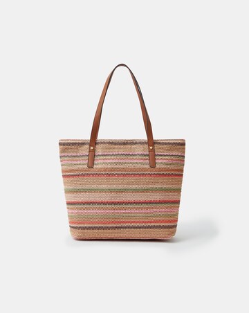 Accessorize Woven Raffia Shoulder Bag