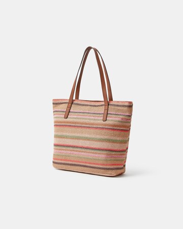 Accessorize Woven Raffia Shoulder Bag
