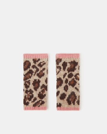 Accessorize Leopard Print Wrist Warmers