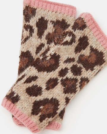 Accessorize Leopard Print Wrist Warmers