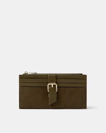 Accessorize Faux Suede Buckle Purse