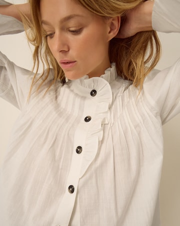 Monsoon Teresa Frill Pintuck Shirt