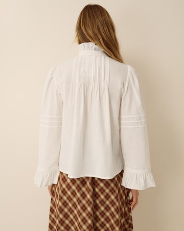 Monsoon Teresa Frill Pintuck Shirt