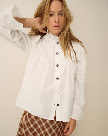 Monsoon Teresa Frill Pintuck Shirt