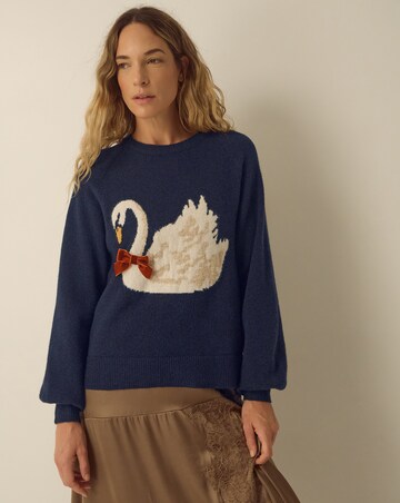 Monsoon Sian Swan Crew Neck Jumper