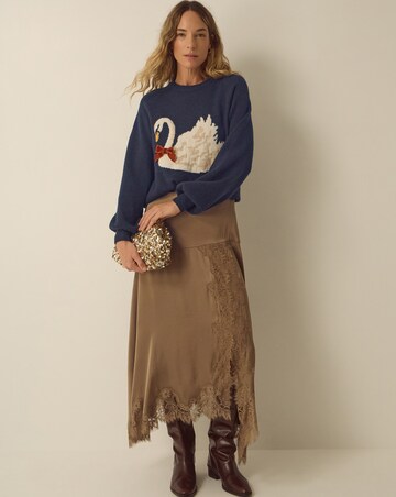 Monsoon Sian Swan Crew Neck Jumper