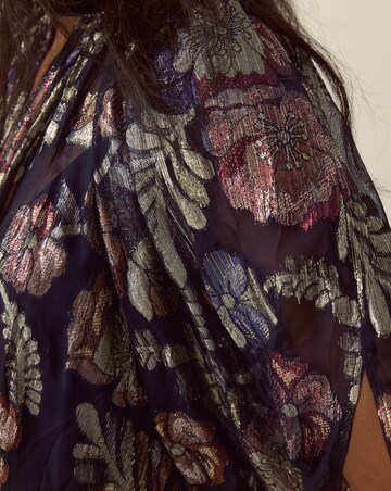 Monsoon Hattie High Neck Metallic Dress