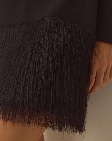 Monsoon Fina Knitted Fringe Mini Dress