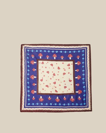 Monsoon Harlow Mushroom Print Silk Scarf