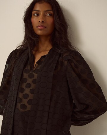 Monsoon Sylvia Polka Dot Pussybow Blouse