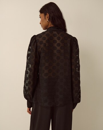 Monsoon Sylvia Polka Dot Pussybow Blouse