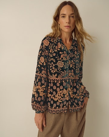 Monsoon Hollie Floral Velvet Shirt