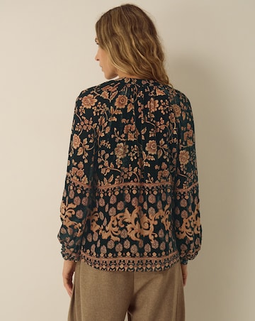 Monsoon Hollie Floral Velvet Shirt