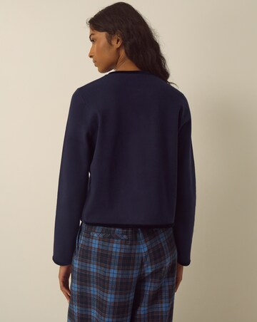 Monsoon Belinda Velvet Bow Cardigan