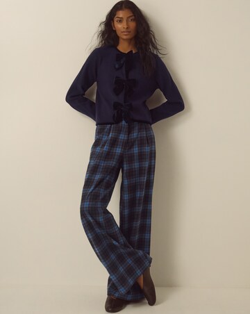 Monsoon Belinda Velvet Bow Cardigan