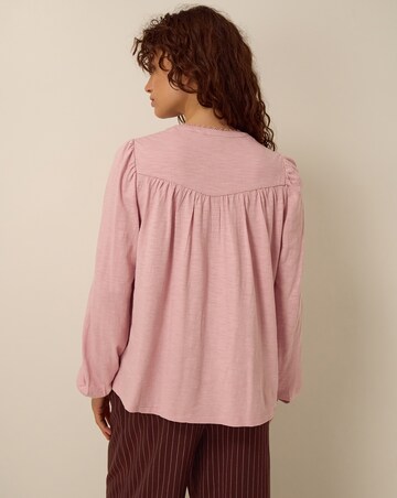 Monsoon Jen Lace Jersey Blouse