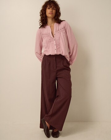 Monsoon Jen Lace Jersey Blouse