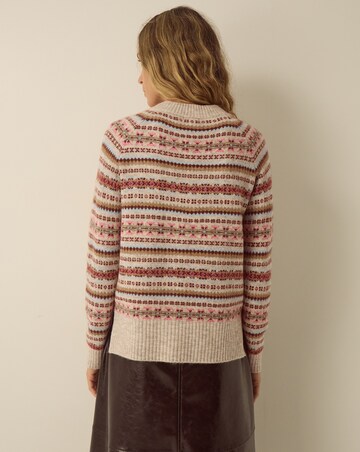 Monsoon Fara V-Neck Fair Isle Jumper
