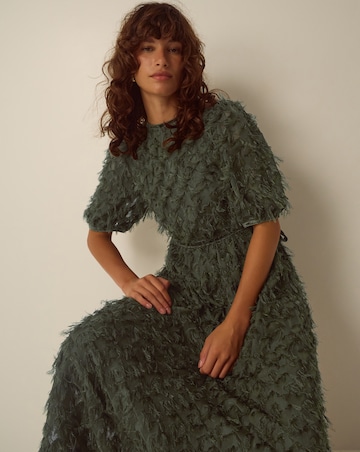 Monsoon Felicity Textured Fringe Dress