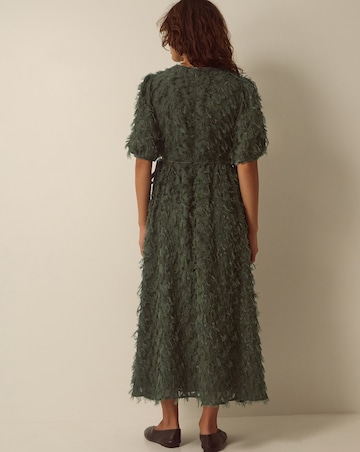 Monsoon Felicity Textured Fringe Dress