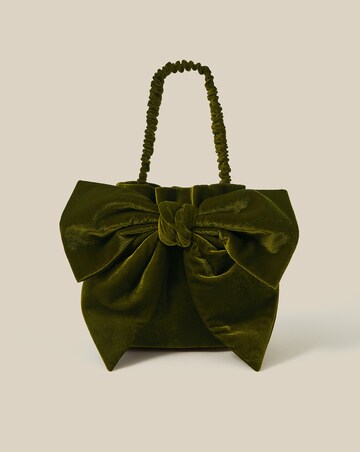 Monsoon Ciri Bow Velvet Pouch Bag