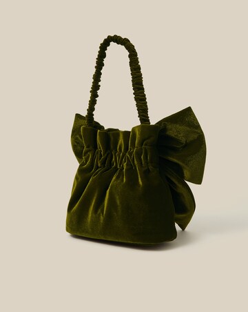 Monsoon Ciri Bow Velvet Pouch Bag