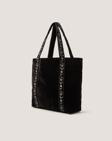 Monsoon Osha Embroidered Velvet Tote Bag