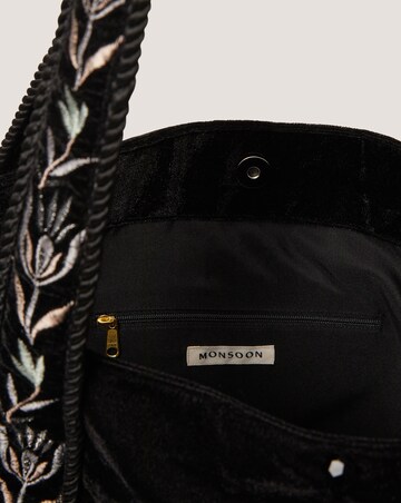 Monsoon Osha Embroidered Velvet Tote Bag