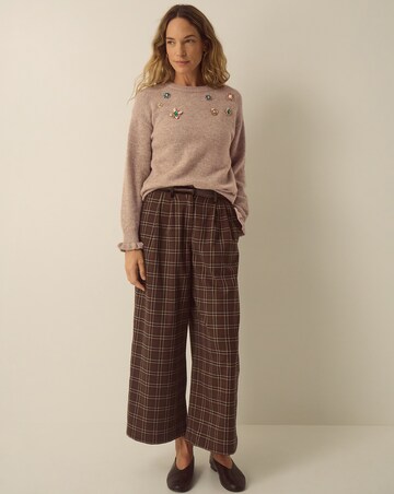 Monsoon Britt Brooch Crew Neck Jumper
